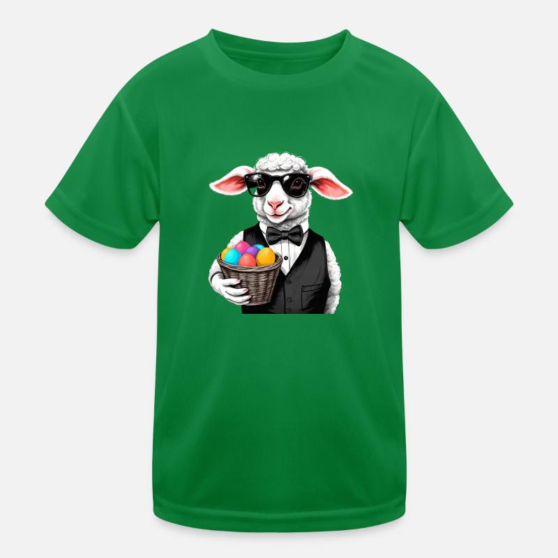 Osterlamm Kinder Funktions-T-Shirt