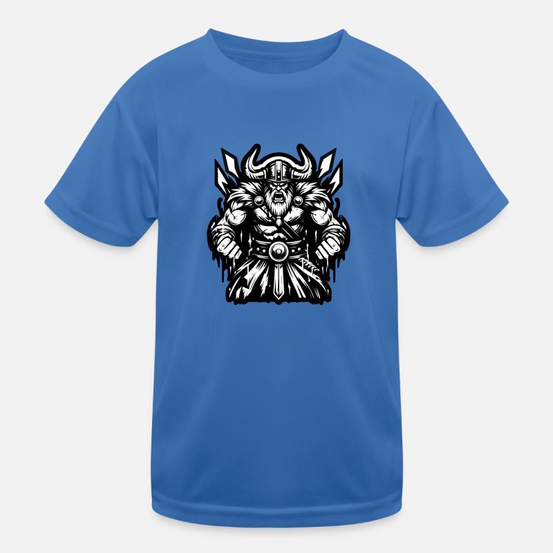 Mächtiger Wikingerkrieger Version 2 Kinder Funktions-T-Shirt