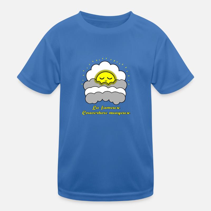 LA FAMEUSE COUVERTURE NUAGEUSE !(soleil, sommeil) T-shirt sport Enfant