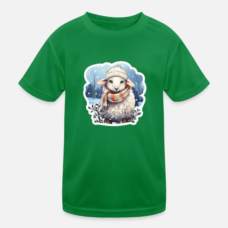 Winter sheep Kids Functional T-Shirt