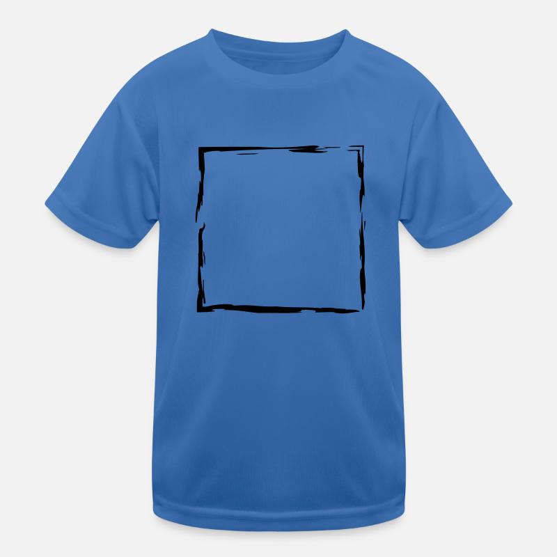 frame square edging square square brush lini Kids Functional T-Shirt