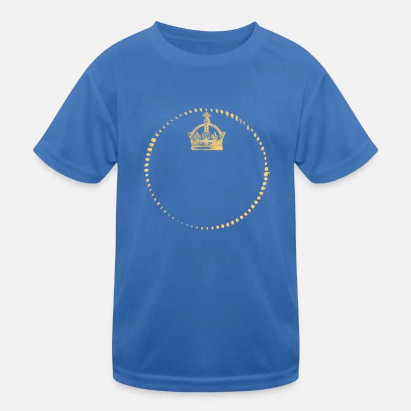 Krone - King - Queen - EIGENEN TEXT EINGEBEN Kinder Funktions-T-Shirt
