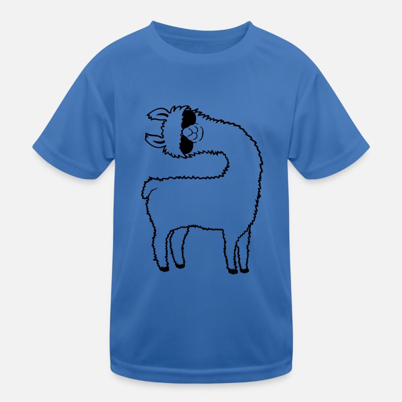 Funny Sunglasses Lama Kids Functional T-Shirt