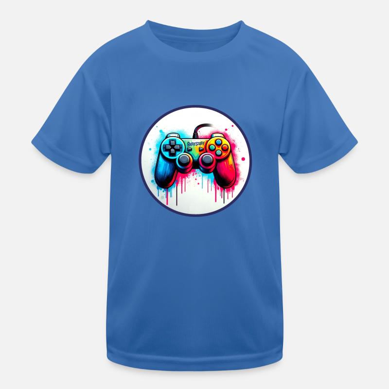 Gamer Gamepad Graffiti Controller - raffstaff ® Kids Functional T-Shirt