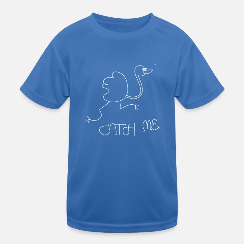 Autruche en fuite T-shirt sport Enfant