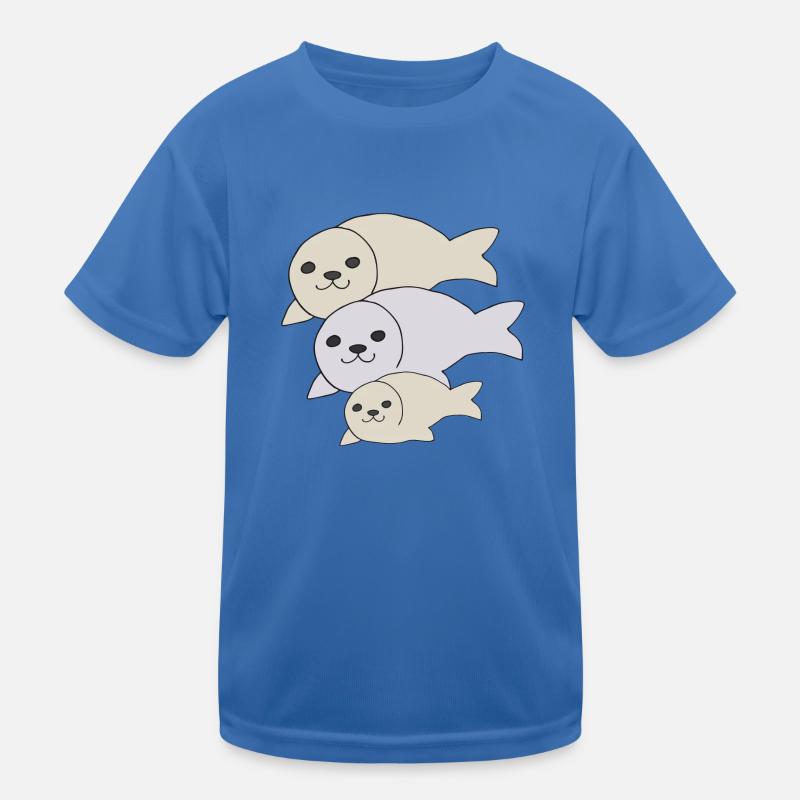 robbe vater mutter kind Kinder Funktions-T-Shirt