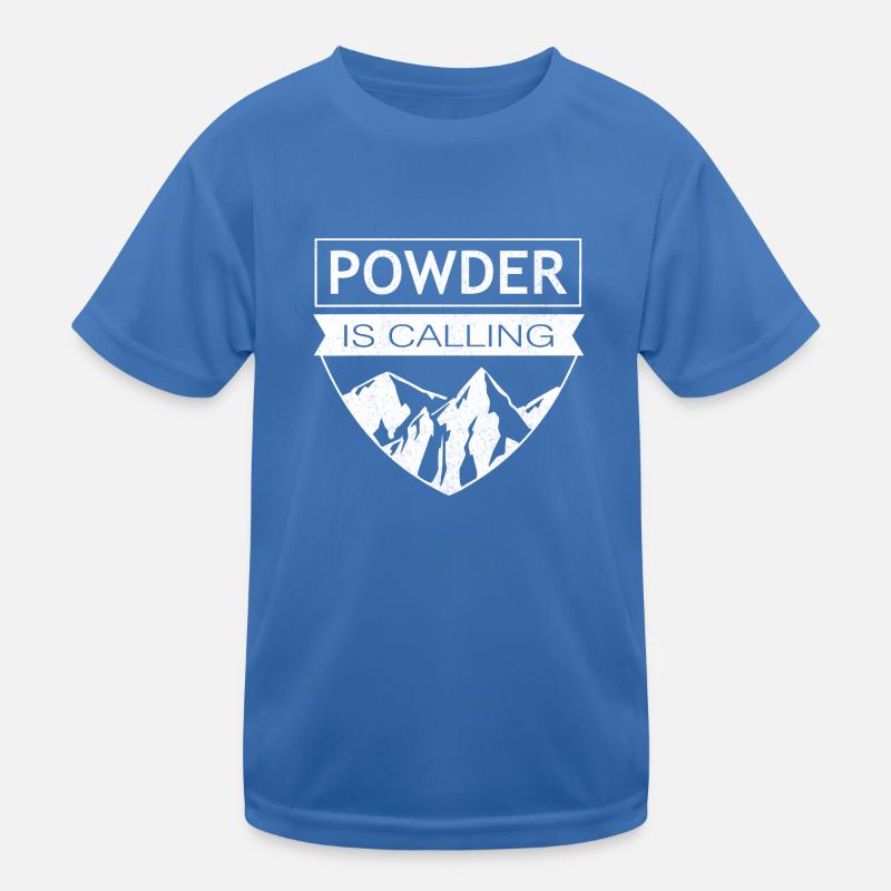Fresh snow on the mountains - Powder is calling Kids Functional T-Shirt