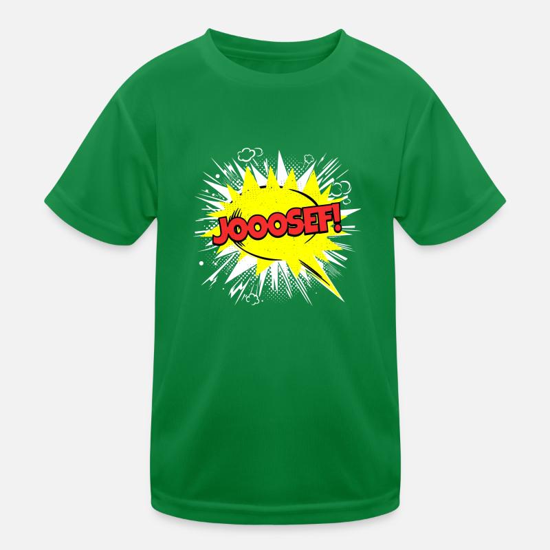 Josef Name Lustige Sprechblase Jooosef! Kinder Funktions-T-Shirt