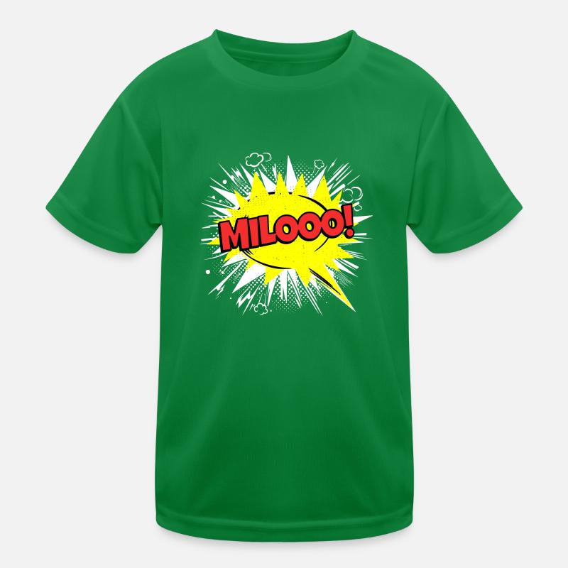 Milo Name Lustige Sprechblase Milooo! Kinder Funktions-T-Shirt