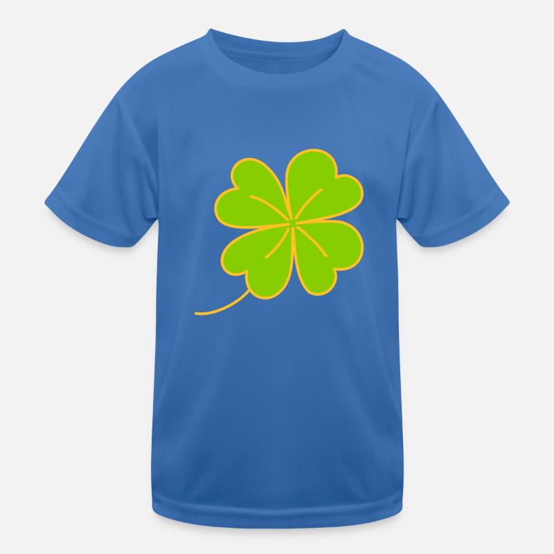 Lucky clover, two-coloured shamrock Kids Functional T-Shirt