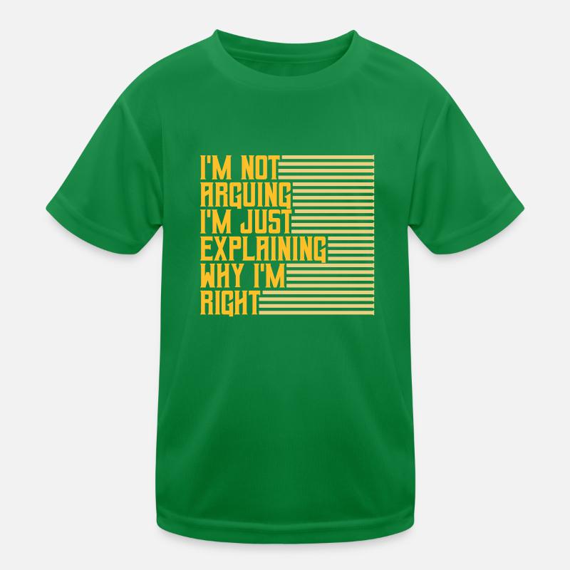 Je ne discute pas T-shirt sport Enfant