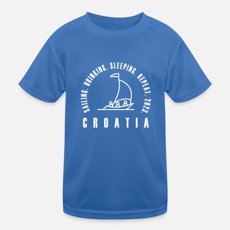 sailing drinking sleeping repeat 2023 Kinder Funktions-T-Shirt
