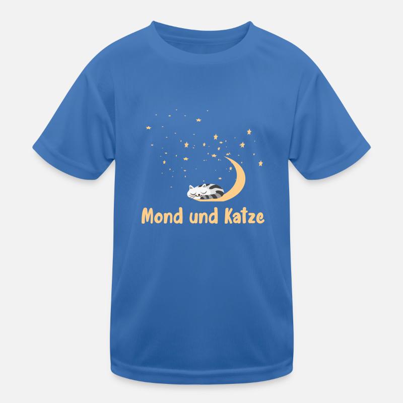 Lune et chat T-shirt sport Enfant