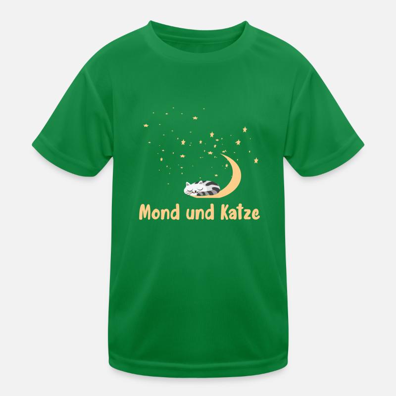 Lune et chat T-shirt sport Enfant
