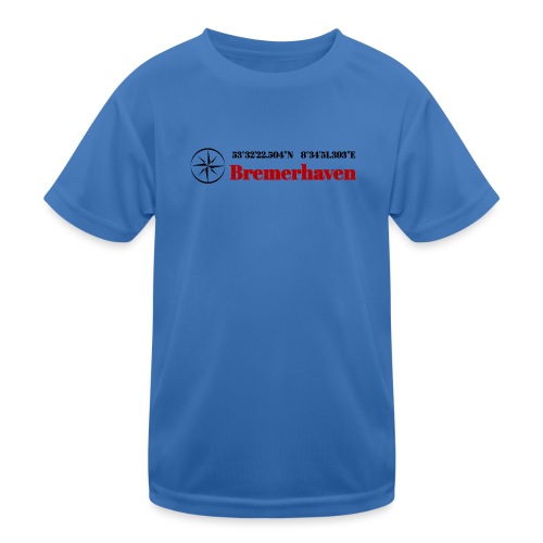 Koordinaten Bremerhaven 2 - Kinder Funktions-T-Shirt