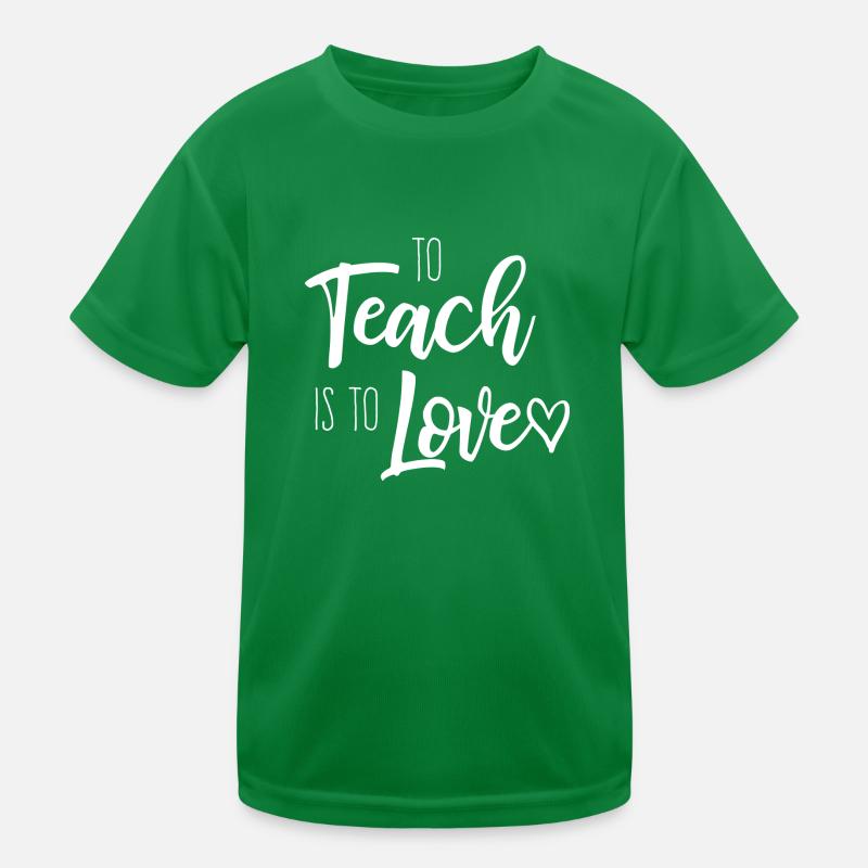 Enseigner, c'est aimer - Cadeau de l'enseignant pour la Saint-Valentin T-shirt sport Enfant