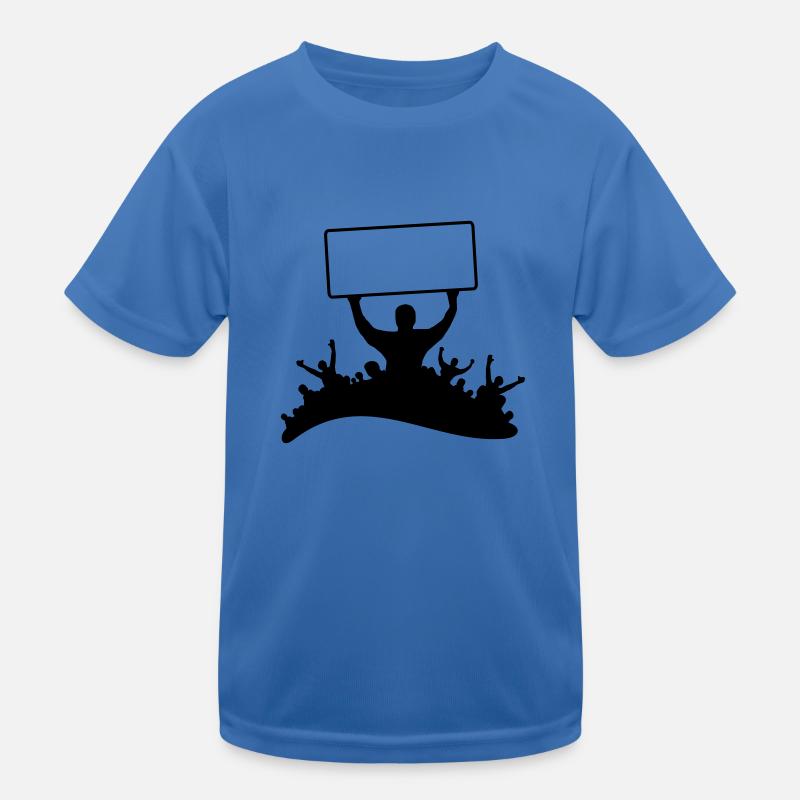 Fans Schild Kinder Funktions-T-Shirt