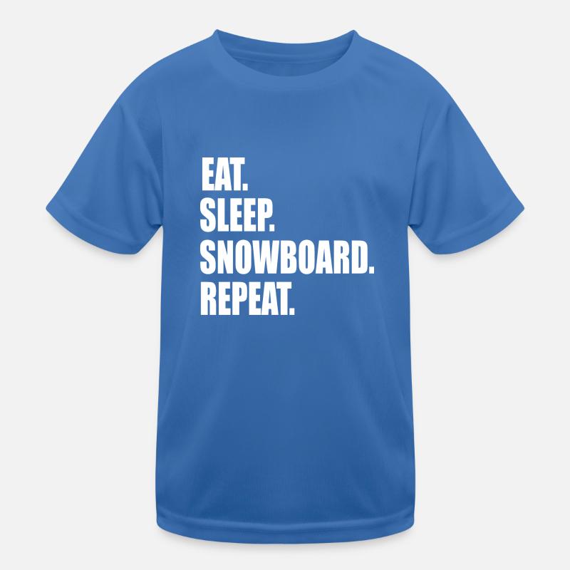 Snowboard Snowboarder Kinder Funktions-T-Shirt