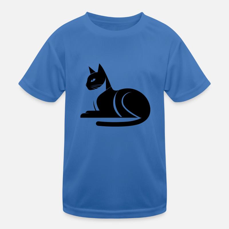 Cat - Kids Functional T-Shirt - royal blue