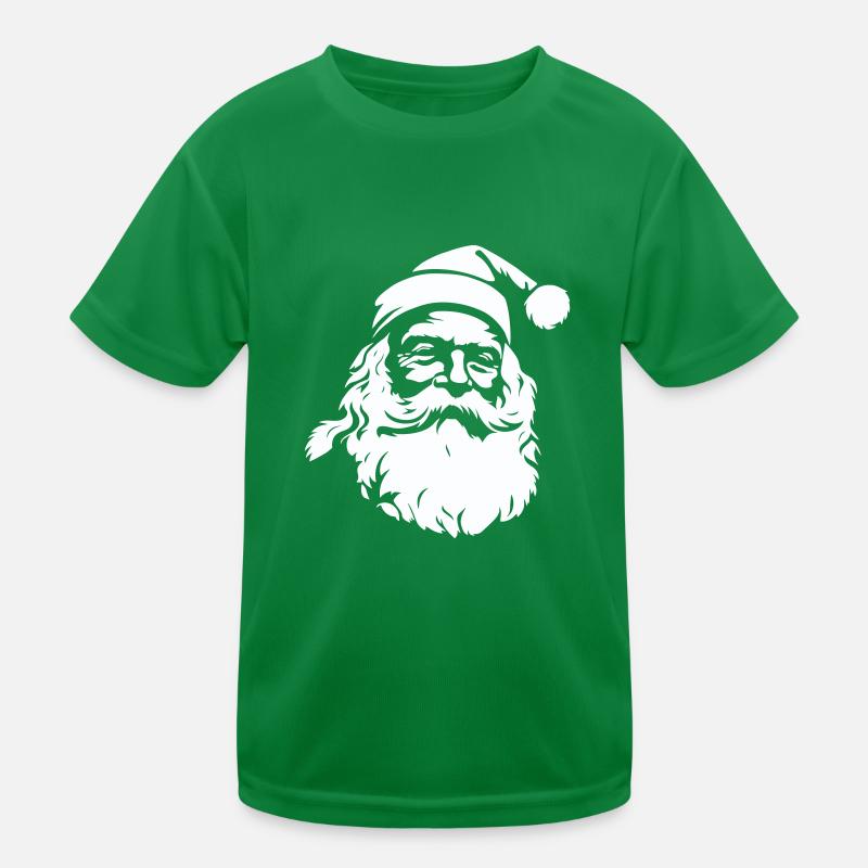 Fröhlicher Weihnachtsmann Kinder Funktions-T-Shirt