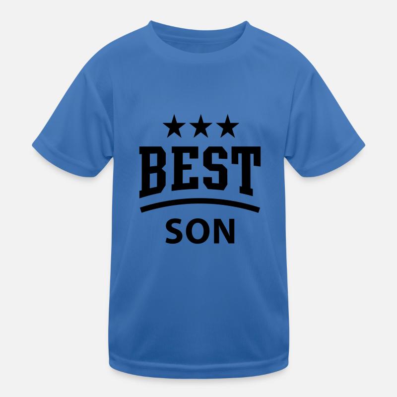 BEST SON 3 Star - Kinder Funktions-T-Shirt - Königsblau