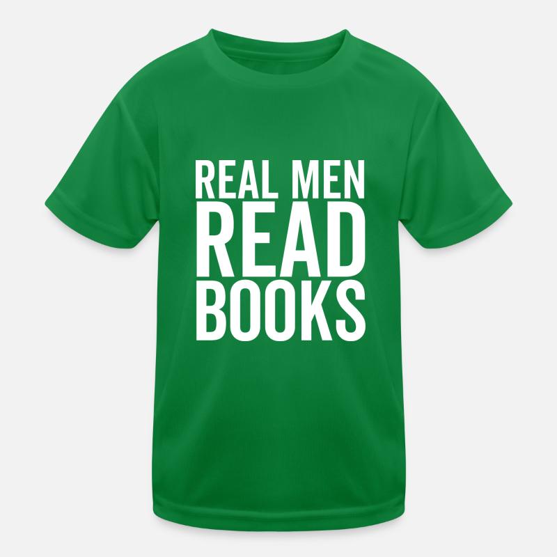 Echte Männer lesen Bücher Kinder Funktions-T-Shirt