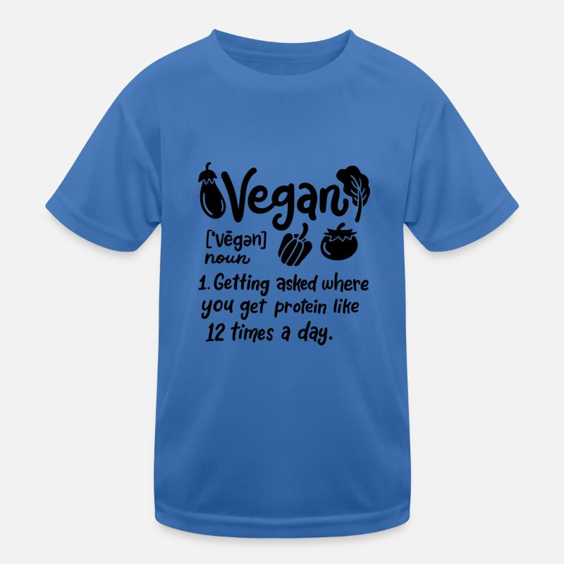 Vegan-getting demandé où vous obtenez des protéines T-shirt sport Enfant