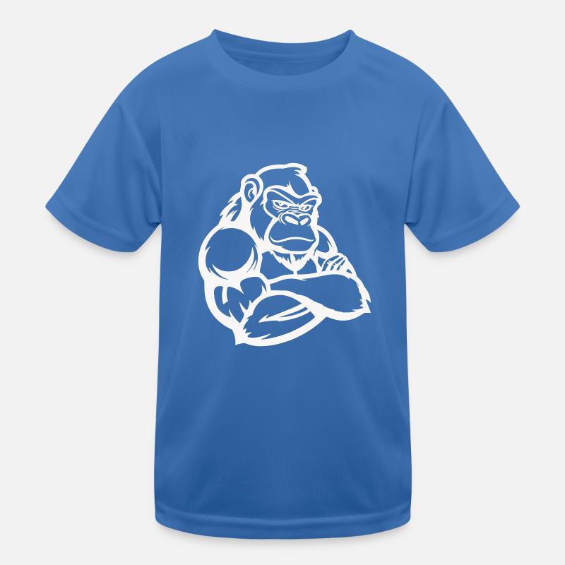 Gorilla Comic - Kids Functional T-Shirt - royal blue