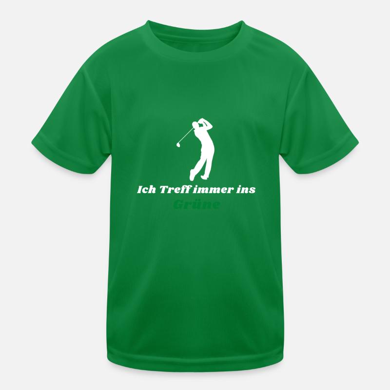 Golf Golfplatz ins grüne Geschenk Kinder Funktions-T-Shirt