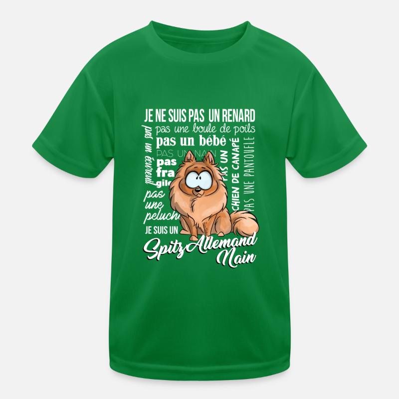 I'm German Spitz White Dwarf Kids Functional T-Shirt