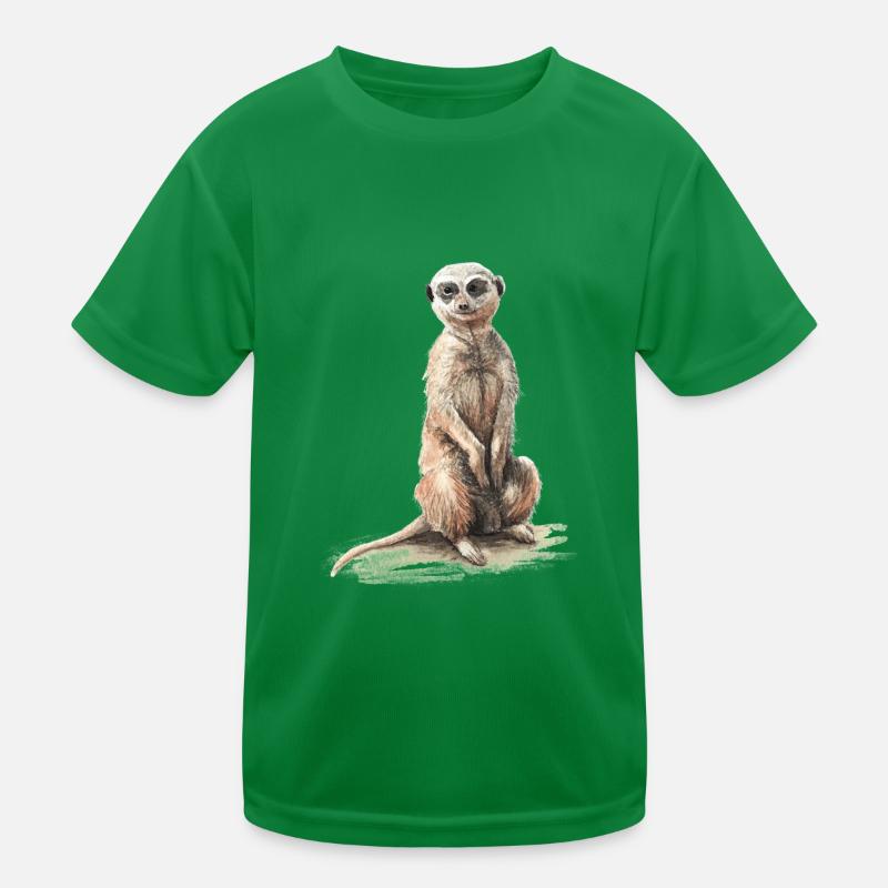 Erdmännchen Kinder Funktions-T-Shirt