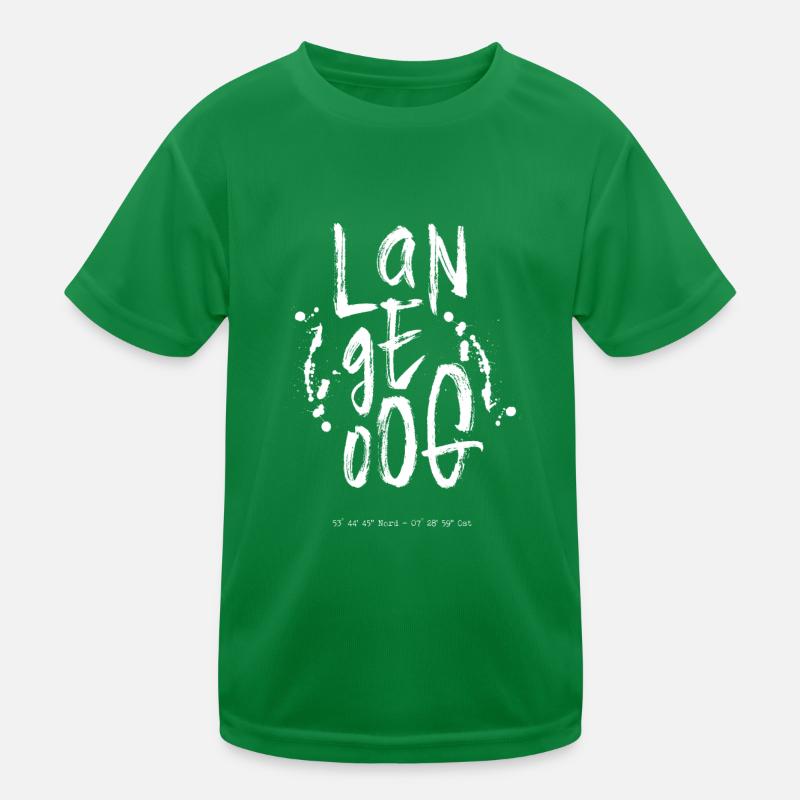 Typographie Langeoog T-shirt sport Enfant
