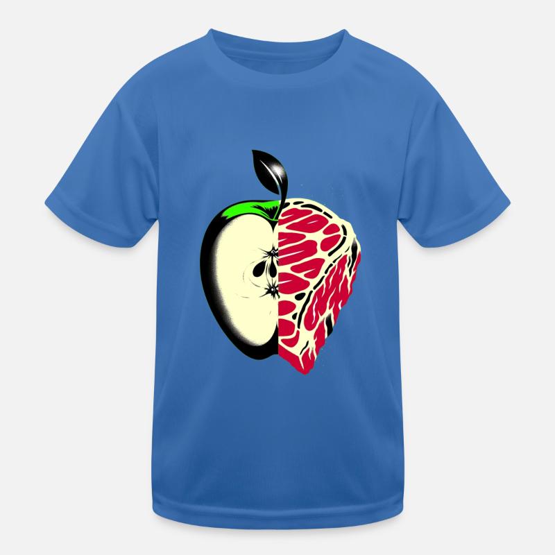 Obst statt Fleisch | Reduzierter Fleischkonsum Kinder Funktions-T-Shirt