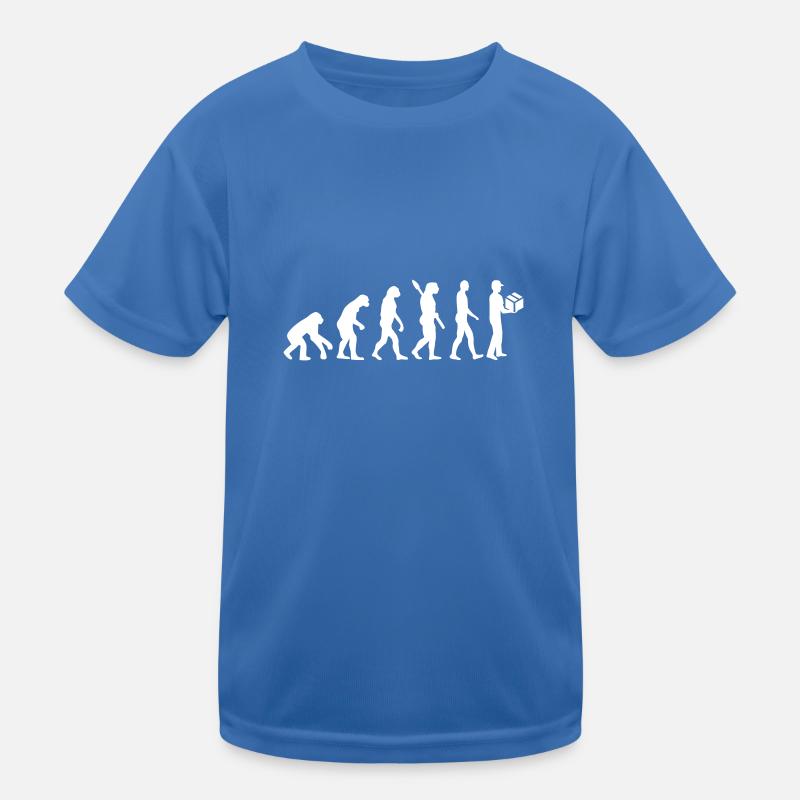 Evolution delivery man Kids Functional T-Shirt