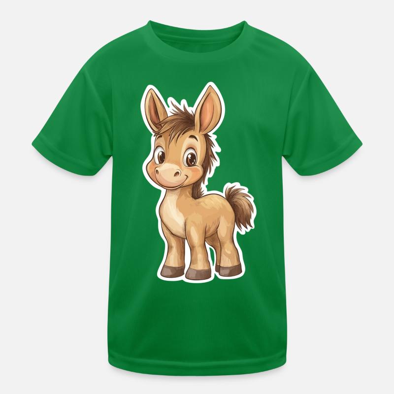 Esel Kinder Funktions-T-Shirt