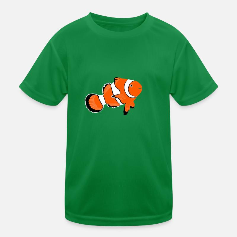 Clownfish Anemone Fish No.1 /orange white fish Kids Functional T-Shirt