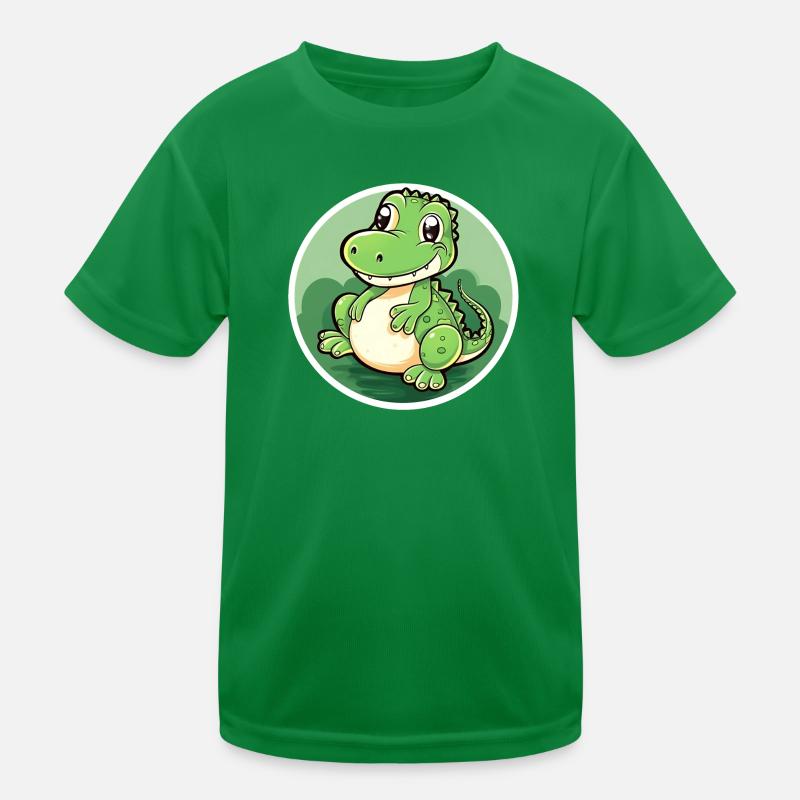 Krokodil Kinder Funktions-T-Shirt