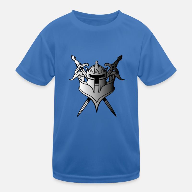 Schwerter und Helm Kinder Funktions-T-Shirt