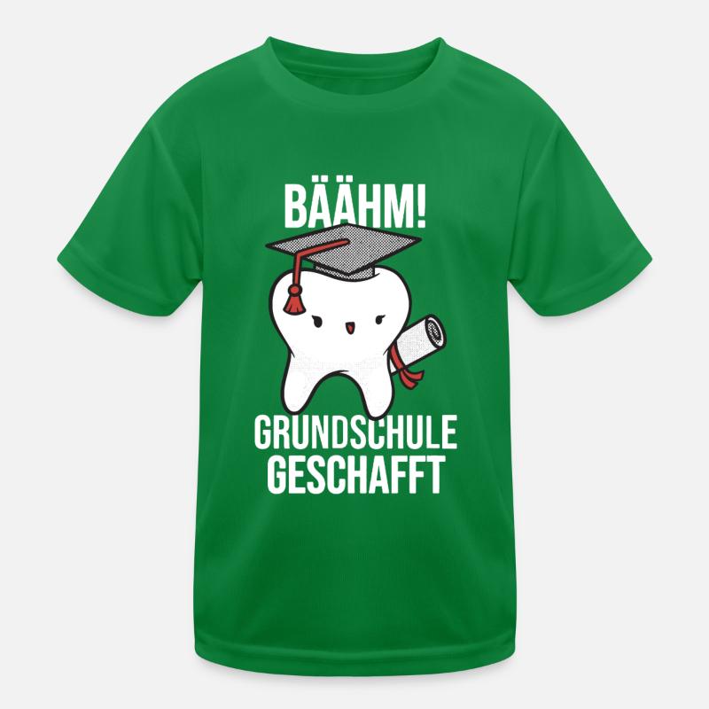 Grundschule geschafft, Schulkind, Geschenkidee Kinder Funktions-T-Shirt