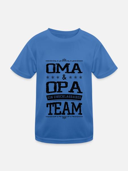 oma und opa team - Kinder Funktions-T-Shirt - Königsblau