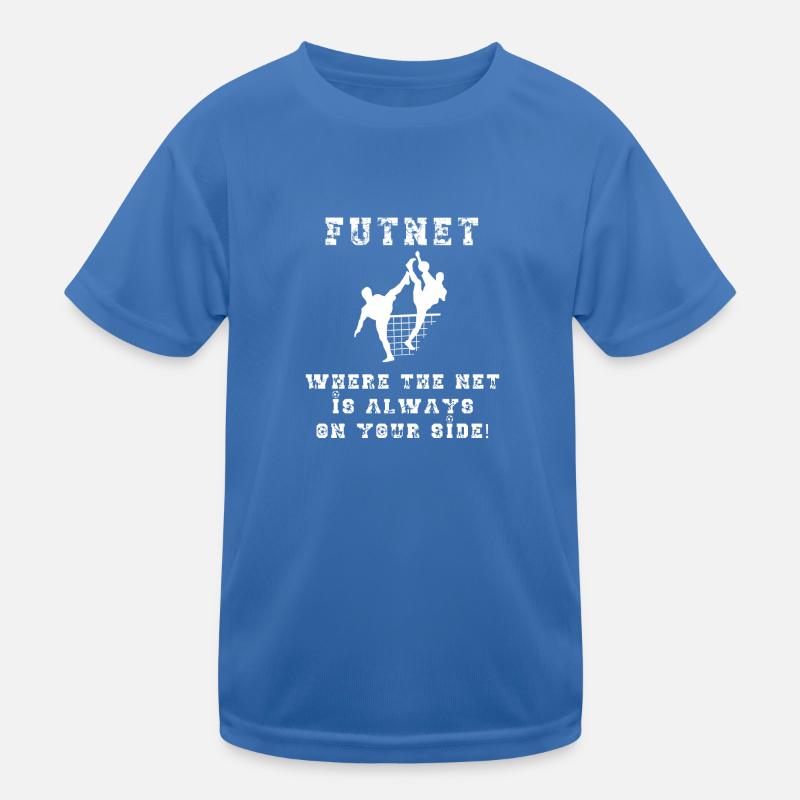 Futnet: Where the net is always on your side! Kids Functional T-Shirt