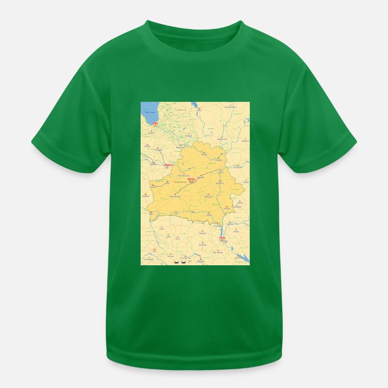 Belarus Map Belarus Kids Functional T-Shirt