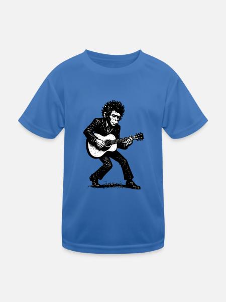 Singer Songwriter | The Monkey Dancer - Kids Functional T-Shirt - royal blue - Front