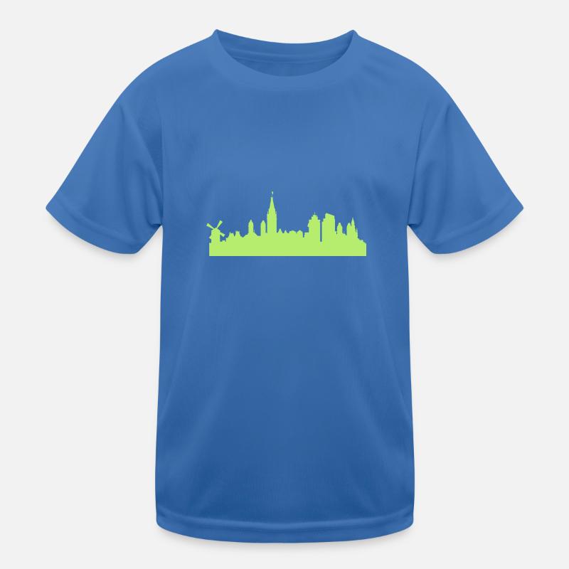 Amsterdam Skyline Kinder Funktions-T-Shirt