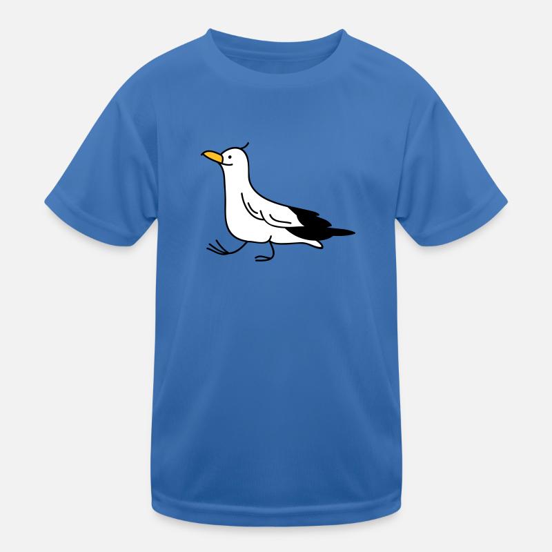 lustige Möwe Kinder Funktions-T-Shirt