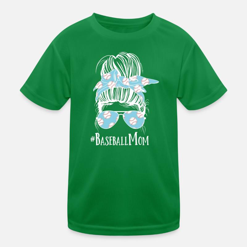 Baseball Mom Kinder Funktions-T-Shirt