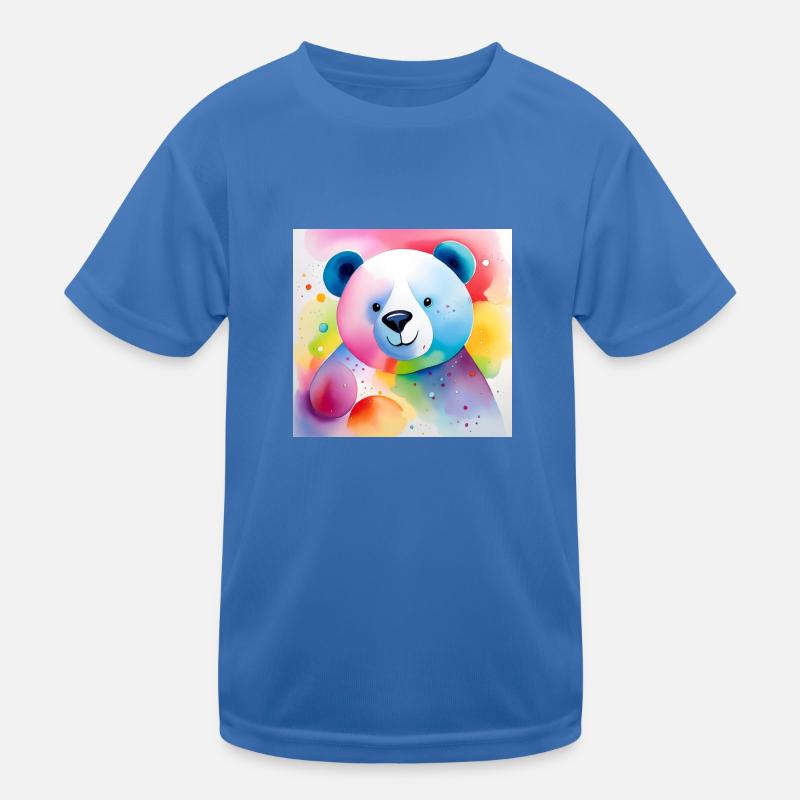 Buntes Bärchen Kinder Funktions-T-Shirt