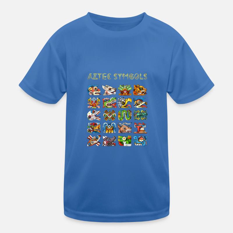 Aztec Symbols Kids Functional T-Shirt