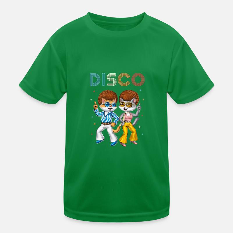 Disco Cats Kids Functional T-Shirt