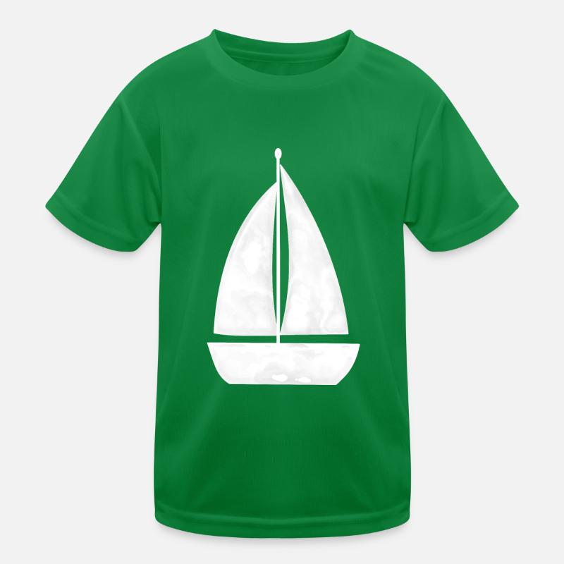 Segelschiff, Segelboot, Kinder Funktions-T-Shirt